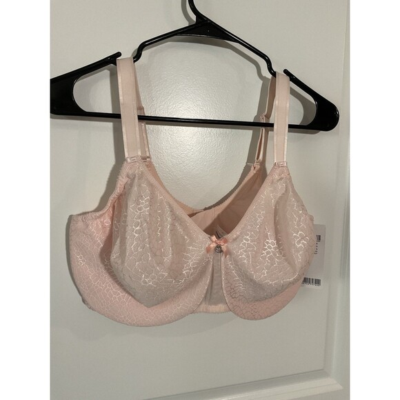 NWT Chantelle Bra 38G 38DDDD Light Pink Underwire No Padding 0234 - Picture 1 of 8